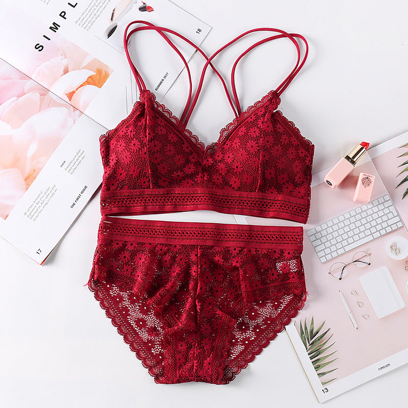 Seamless Bralette and Panty lace  set
